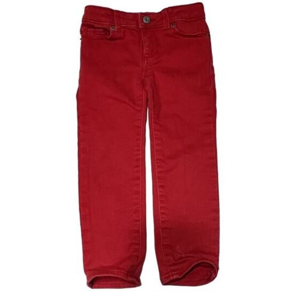 GAP Denim Red Skinny Fit Jeans Size 4 Cotton Excellent very gently used - Picture 1 of 3